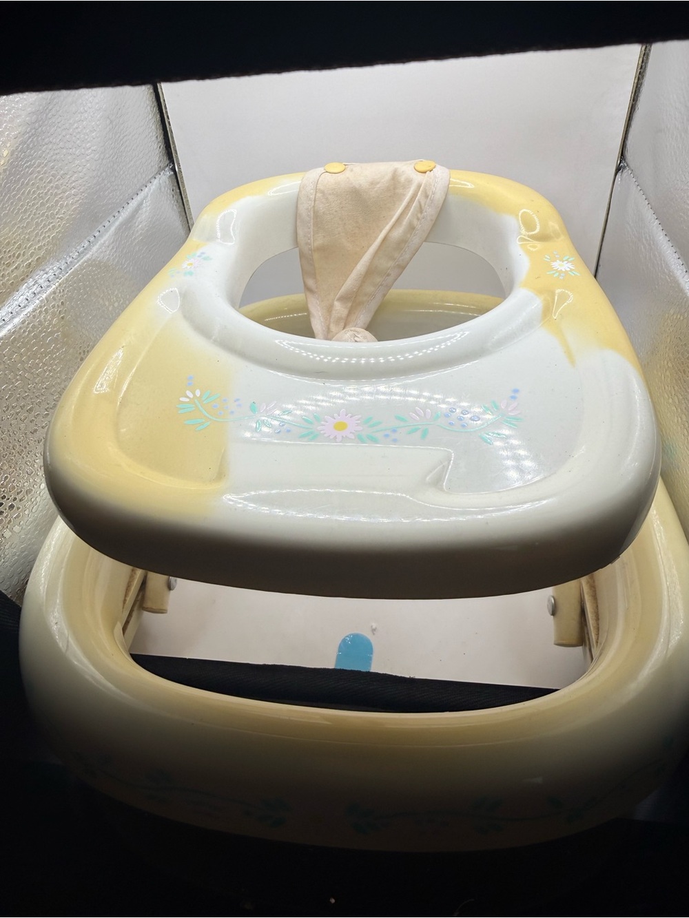 Yellow & White Baby Walker Seat - Kids Bath, Skin & Hair